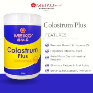 MEIKO Colostrum Plus Strengthens The Immune System & Brain Developments